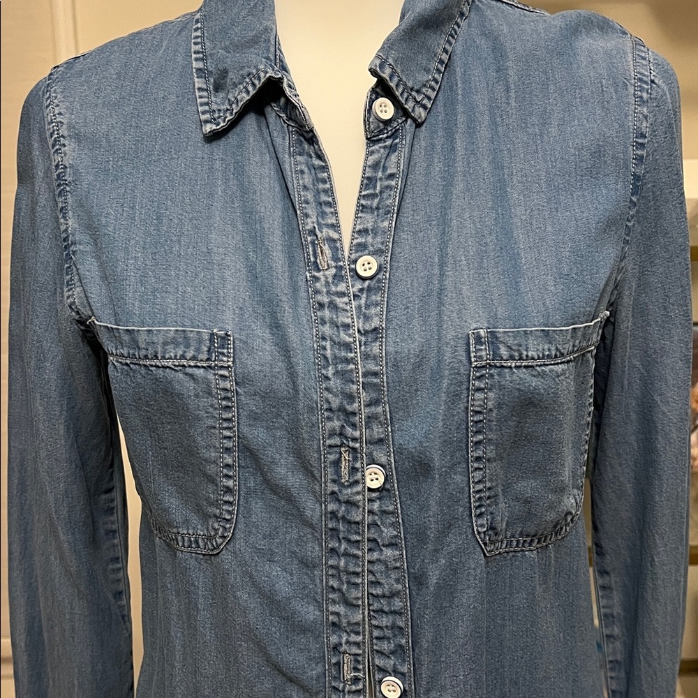 Denim Button Down - Picture 2 of 9
